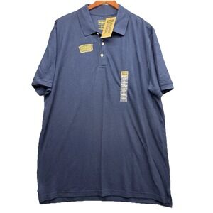 Foundry Supply Co Polo Shirt Mens XLT Navy Blue Short Sleeve Pocket